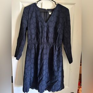 J Crew Factory | Navy Long Sleeved Dress